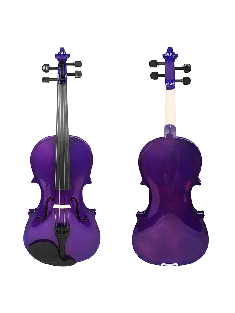 4/4 Purple Violin Present Suitable Music Course Study With Practical Parts Violin Beginner Professional Level Examination
