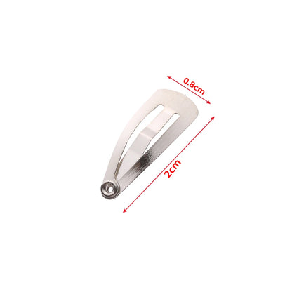 10Pcs Mini Metal Hair Clip for DIY Doll Decoration Silver/Black Hairpin Headwear Princess Dolls Head Clip Toys Doll Accessories