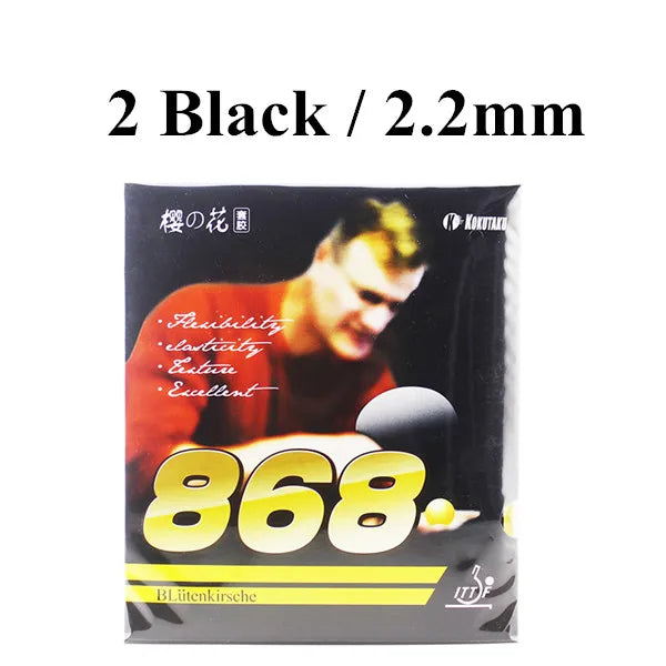 2x KOKUTAKU 868 ITTF Approved  Table Tennis Rubber, Ping Pong Rubber Best Control
