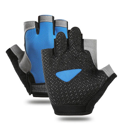 Breathable Fitness Gloves Gym Weightlifting Thin Non-Slip Half Finger Cycling Gloves Equipment Yoga Bodybuilding Training Sports
