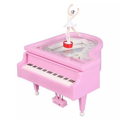 New Romantic Classic Piano Model Music Box Dancing Ballerina Hand Crank Musical Boxes Birthday Wedding Love Gift Home Decoration