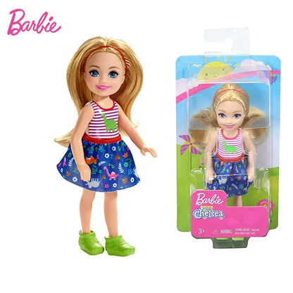 Original Barbie Mini Chelsea 10cm Dolls for Girls Genuine Top Brand Mattel Toys for Kids Children Baby Christmas Birthday Gifts