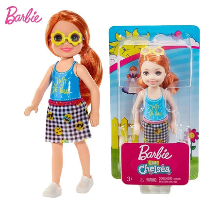 Original Barbie Mini Chelsea 10cm Dolls for Girls Genuine Top Brand Mattel Toys for Kids Children Baby Christmas Birthday Gifts