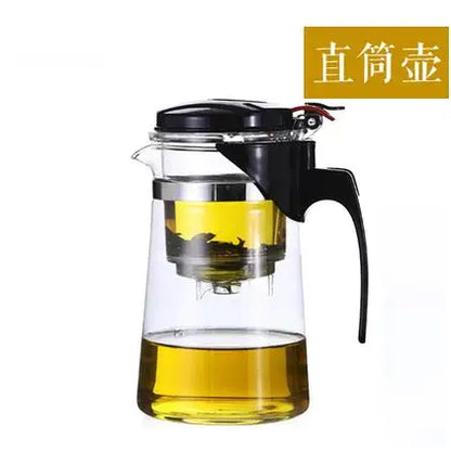 Heat Resistant Glass Teapot, Chinese Tea Set, Puer Kettle, Coffee Glass Maker, Convenient Office Tea Pot With Filter, Hot Sale