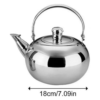 1l/1.5l/2l Stainless Steel Material Teapot With Infuser Filter, Coffee Kettle, Tea Jug, Home Office Tools 1PC