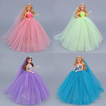 30cm Doll Wedding Party Dress Fashion Clothes Suit for Barbie Doll for Blythe Accessories Baby Toys Best Girl' Gift