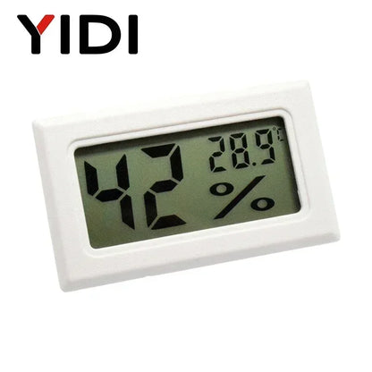 Mini Digital LCD Thermometer Hygrometer Gauge Freezer Tester Temperature Sensor Humidity Meter Detector Monitor Indoor Pet Car