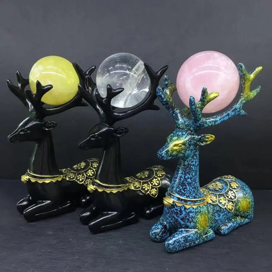 Natural Crystal Ball Decoration Stones Figurines Stand Gifts Home Decor Drop Shipping Christmas Gift
