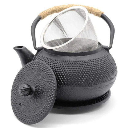 UPORS Japanese Iron Tea Pot With Stainless Steel Infuser Cast Iron Teapot Tea Kettle for Boiling Water Oolong Tea 600/800/1200ml