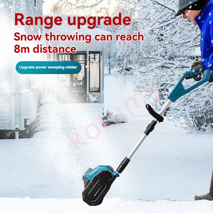 Foldable Winter Electric Snowplow Lithium Electric Snow Sweeper Cordless Brushless Snow Shovel Courtyard Street School