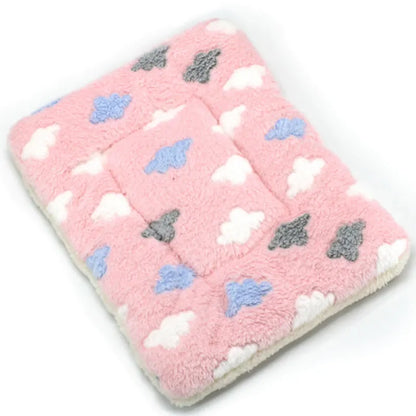 Soft Cat Bed Mats Short Plush Pet Sleeping Bed Mats for Cats Small Dogs Cute Pet Pad Blanket Warm Kitten Cushion Cat Accessories