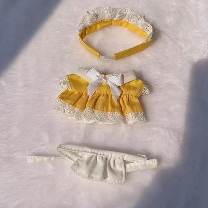 Spot Handmade 17 Cm Cute Mini Doll Clothing Accessories Doll Cotton Doll Suitable for Dolls Not Included