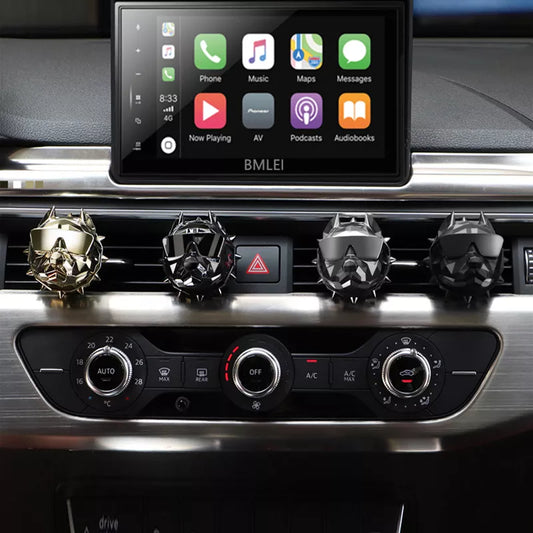Bulldog Car Air Freshener Perfume Clip Fragrance Diffuser Auto Vents Scent Odor Freshener Perfume Interior Accessories