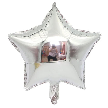 1pc 18inch Star Heart Inflatable Helium Balloon Birthday Party Decorations Kids Foil Balloons Wedding Christmas Supplies Gifts