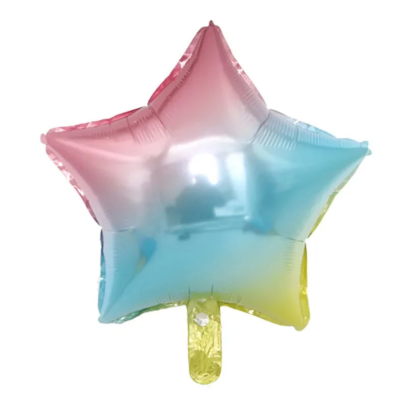 1pc 18inch Star Heart Inflatable Helium Balloon Birthday Party Decorations Kids Foil Balloons Wedding Christmas Supplies Gifts
