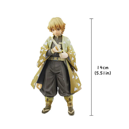 14CM Anime Demon Slayer Toy Kimetsu No Yaiba Figure Kamado Tanjirou Action Figure Agatsuma Zenitsu Nezuko Warrior PVC Model Toys