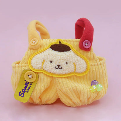Labubu Outfit Sanrio Cinnamoroll Cute Doll Clothes Hello Kitty Strap Pants Cute Style Cotton Doll Accessories Toys Children Gift