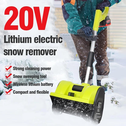 Snow Plow Electric Hand-Pushed Snow Blower Small Snow Clearing Equipment for Road  Snow Shoveling Household Snow Removal Machine