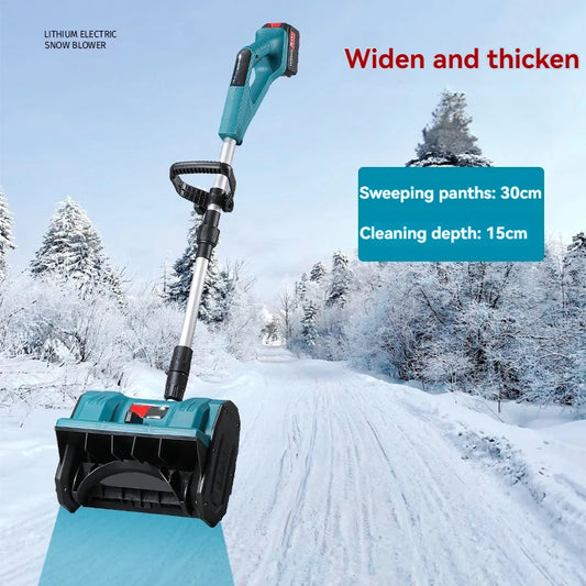 Foldable Winter Electric Snowplow Lithium Electric Snow Sweeper Cordless Brushless Snow Shovel Courtyard Street School