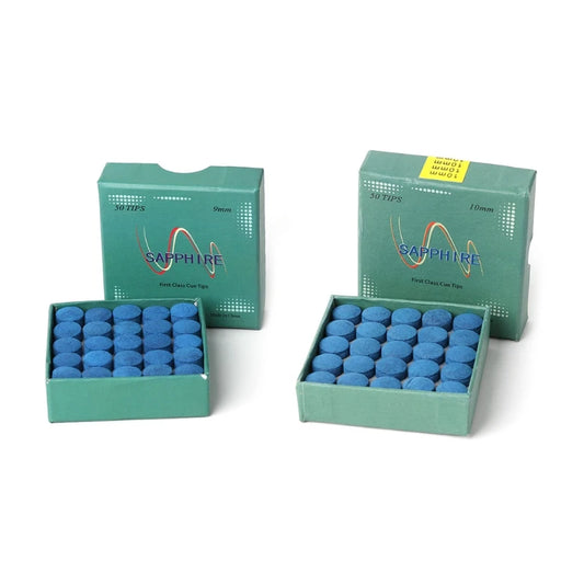 50Pcs Pool Cue Tips Billiard Cue Stick Replacement Tips With Storage Box Snooker Pool Cues Blue Cue Tips for Pool Cues