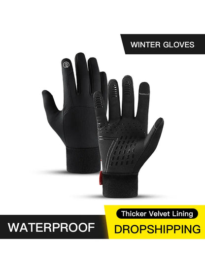 Hot Sale Winter Outdoor Sports Running Glove Warm Touch Screen Gym Fitness Full Finger Gloves for Men Women Knitted Magic Gloves