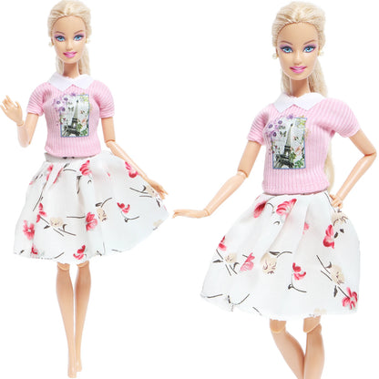 BJDBUS Doll Dress Newest Handmade Party High Quality Accessories Clothes for Barbie Doll Cloth Baby Girl Gift Toy Pants Skirt
