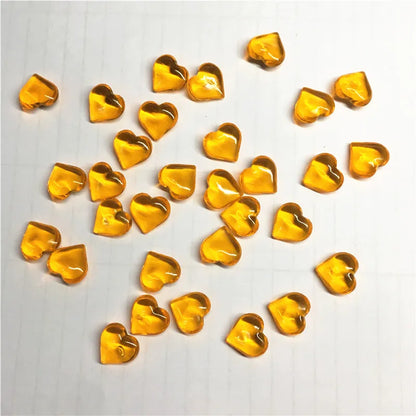 100PCS 10*4mm Heart Shape Acrylic Transparent Pawn Stone Chessman Game Pieces for Token Board Games Accessories