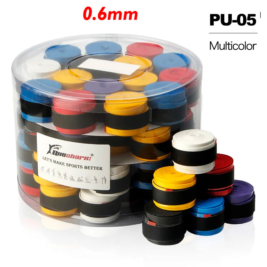 60 Pcs /Lot White Black Colorful Coated Tennis Overgrips Badminton Grips Breathable Tennis Racket Tapes Fishing Rod Sweatbands