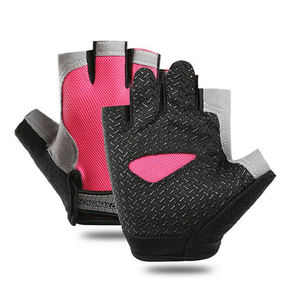 Breathable Fitness Gloves Gym Weightlifting Thin Non-Slip Half Finger Cycling Gloves Equipment Yoga Bodybuilding Training Sports