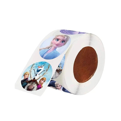 500PCS Frozen Elsa Children's Reward Stickers DIY Cute Cartoon Anime Figure Image Envelope Sealing Book Trunk Decoration Sticker