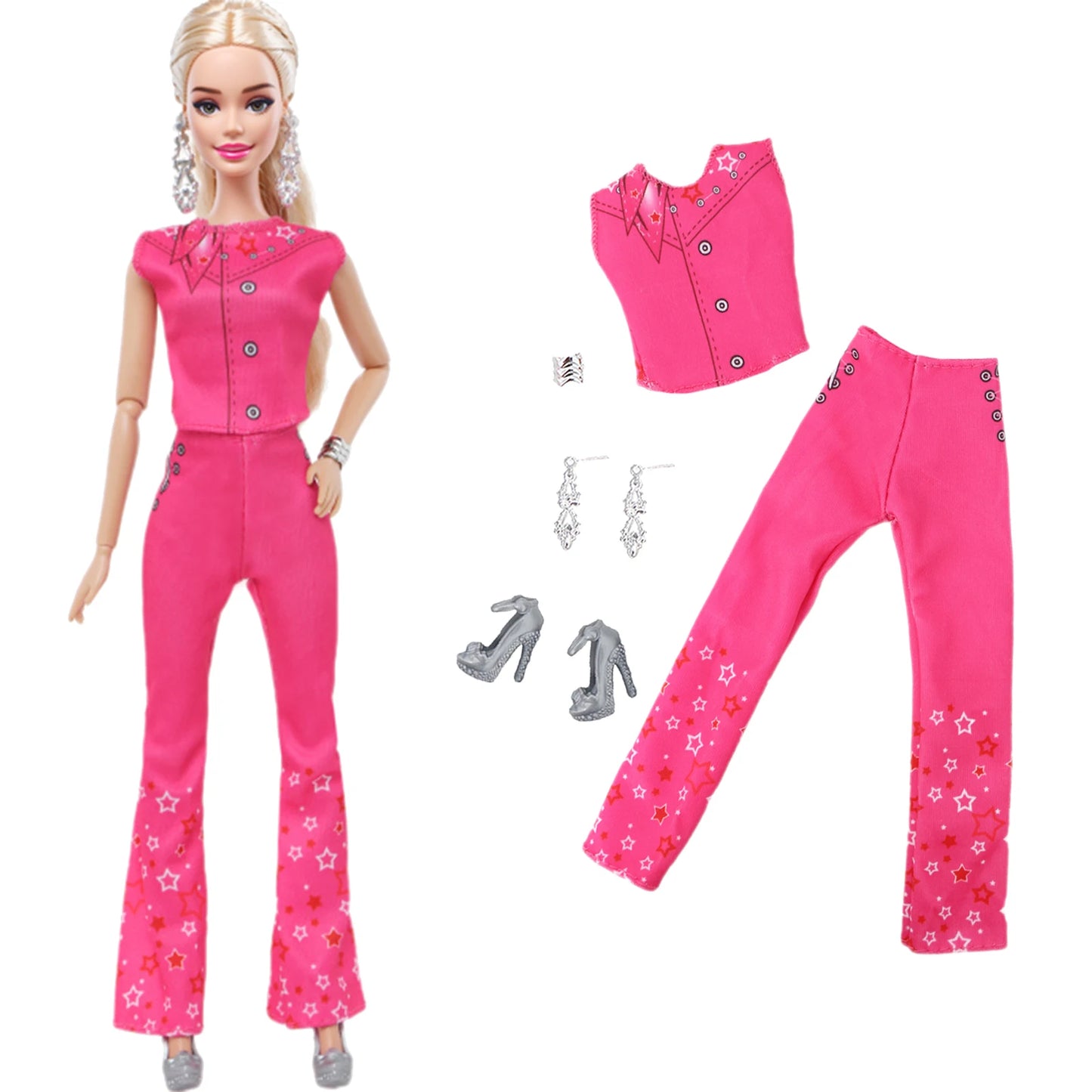 1x Doll Clothes Fashion Dress Daily Wear Skirt Party Gown Blouse Pants Clothes for Barbie Doll Accessories Lovely Girl Baby Toys