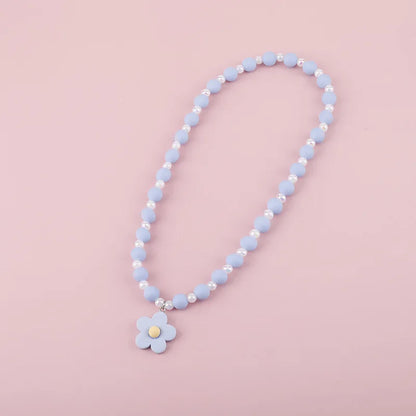 Makersland Cute Princess Children Charm Beads Necklace Kids Pendant Necklace for Baby Girl Jewelry Gifts Christmas Presents 2020