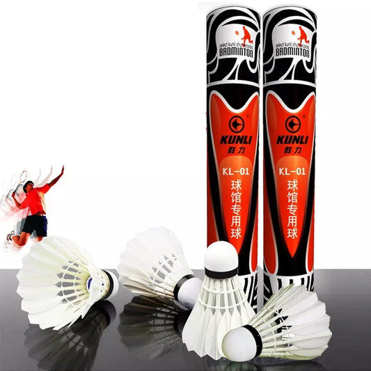 KUNLI 01 /Sliver 2 Duck Feather Shuttlecock for Competition Duck Feather Badminton Shuttlecock Sports Shuttlecocks Badminton