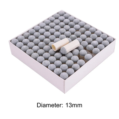100X Slip-On Push-On Pool Billiard Snooker Cue Stick Tips 9mm 10mm 11mm 12mm 13mm