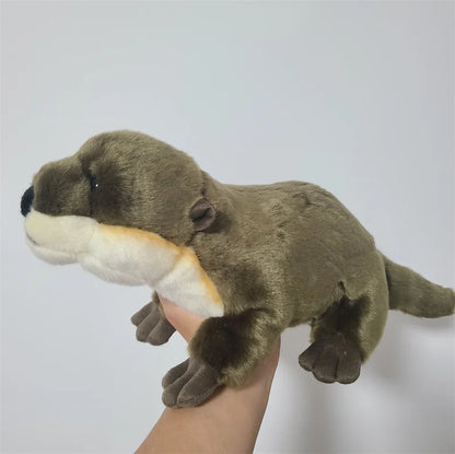 46cm Simulation Otter Plush Toy Lifelike Stuffed Animal Plush Toy Soft Doll for Children Birthday Christmas Gift