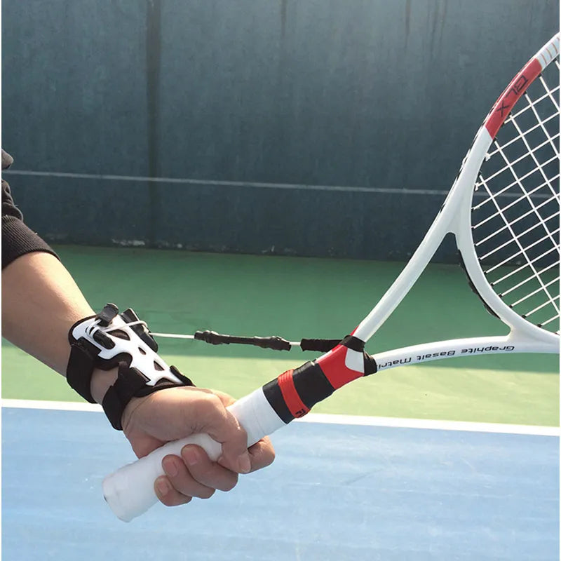 CROSSWAProfessional Tennis Trainer Practice Serve Ball Machine Sports Training Tool Self-Study Correct Wrist Posture Accessories