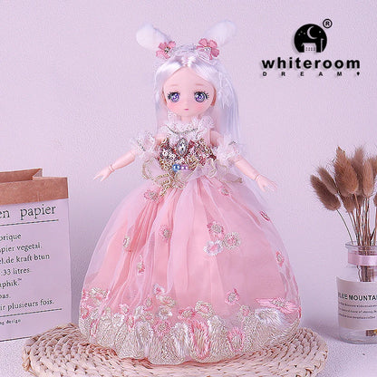 1/6 Bjd Doll Wedding Dress Anime Action Figures  Full Set Spherical Jointed Doll for Children's Toys Girl Cosplay  Free Shipping