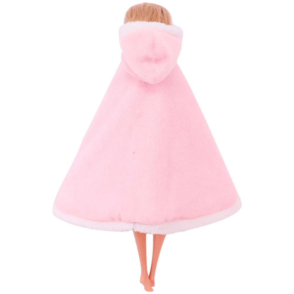 12 Styles Solid Color Pop Doll Cloak Doll Clothes for 11.8 Inch Barbiees&BJD&30CM Elf Doll Clothing Accessories Girl's Toys Gift