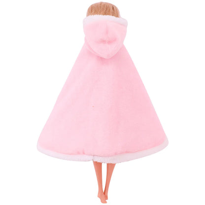 12 Styles Solid Color Pop Doll Cloak Doll Clothes for 11.8 Inch Barbiees&BJD&30CM Elf Doll Clothing Accessories Girl's Toys Gift