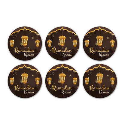30/60pcs 4cm EID Mubarak Decorations Gift Label Stickers Islamic Muslim Eid Al-Fitr Ramadan Kareem Candy Bag Seal Party Supplies