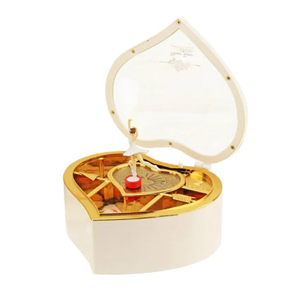 New Romantic Classic Piano Model Music Box Dancing Ballerina Hand Crank Musical Boxes Birthday Wedding Love Gift Home Decoration