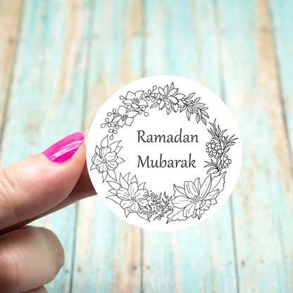 24/48pcs EID Mubarak Decor Stickers Ramadan Mubarak Decoration Islam Muslim Festival Favor Gifts Labels HAJJ Ramadan Kareem