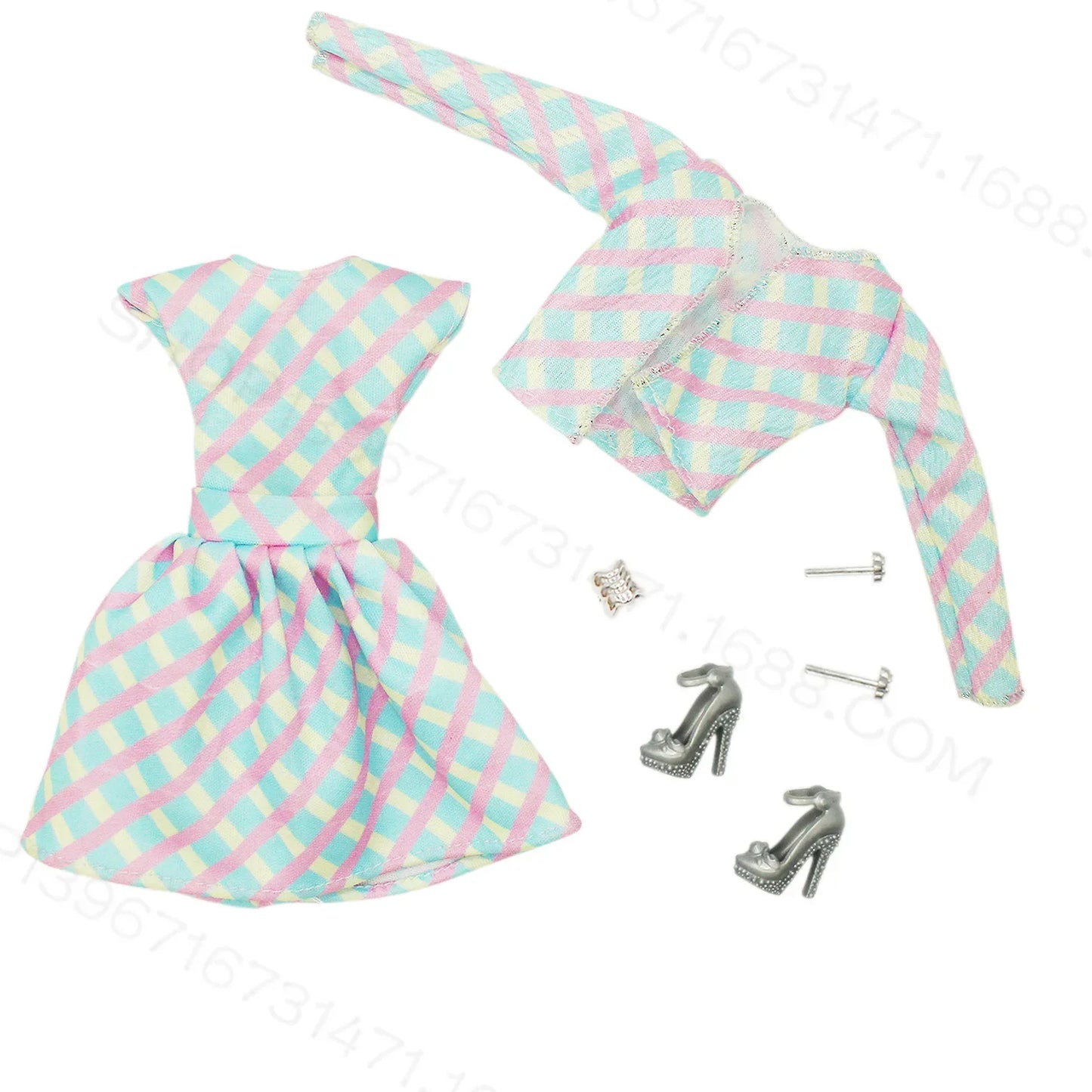Fashion Clothing for Barbie Ken Dolls Clothes Movie Dress Up Denim Pants Set 1/6 Princess Skirts Bjd Toys for Girls Accessories