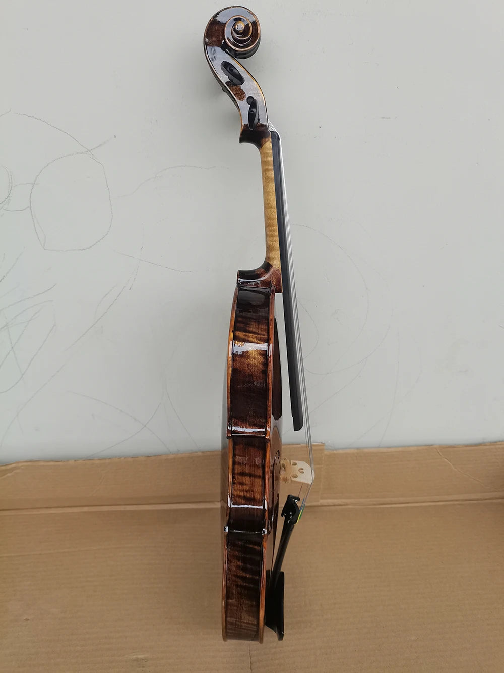 All Handmade Dark Brown Cashew Violin 4/4 Adult Student Stradivarius 1715 Professional Violino Musical Instruments With Case Bow