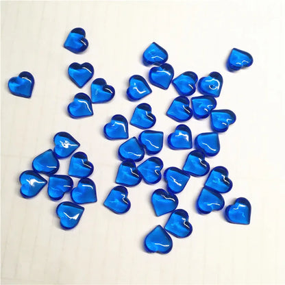100PCS 10*4mm Heart Shape Acrylic Transparent Pawn Stone Chessman Game Pieces for Token Board Games Accessories