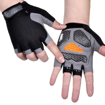 Gym Dumbbell Gloves Men Women Weightlifting Fitness Sport Training Exercise Gloves Non Slip Breathable Half Finger Cycling Glove