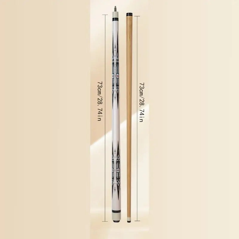 Professional White Watermark Design Wooden Billiard Cue - Straight Pool Cue Stick