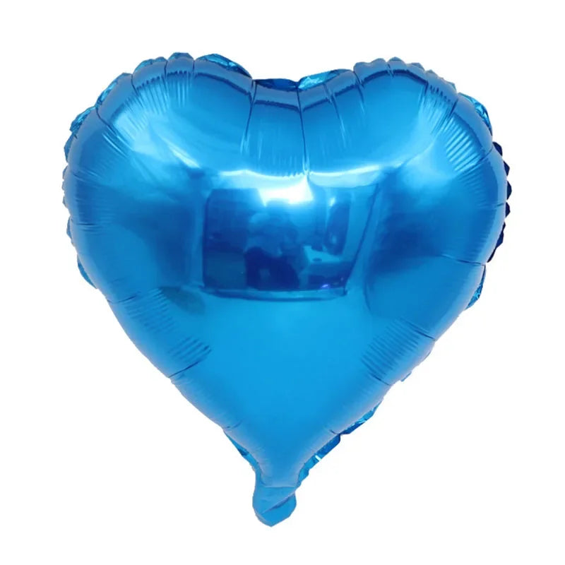 1pc 18inch Star Heart Inflatable Helium Balloon Birthday Party Decorations Kids Foil Balloons Wedding Christmas Supplies Gifts
