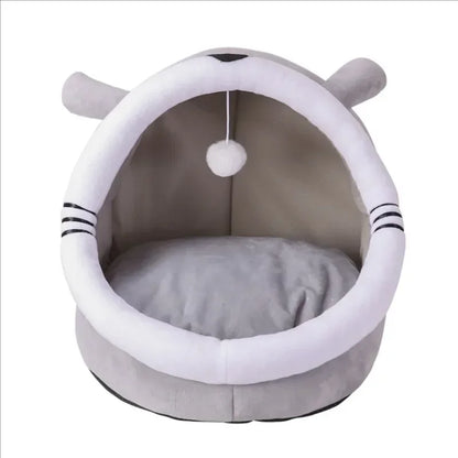 Cat Bed House Kennel Nest Round Pets Sleeping Cave Kitten Beds Pet Basket Cozy Kitten Lounger Cushion Cat House Tent Dog House