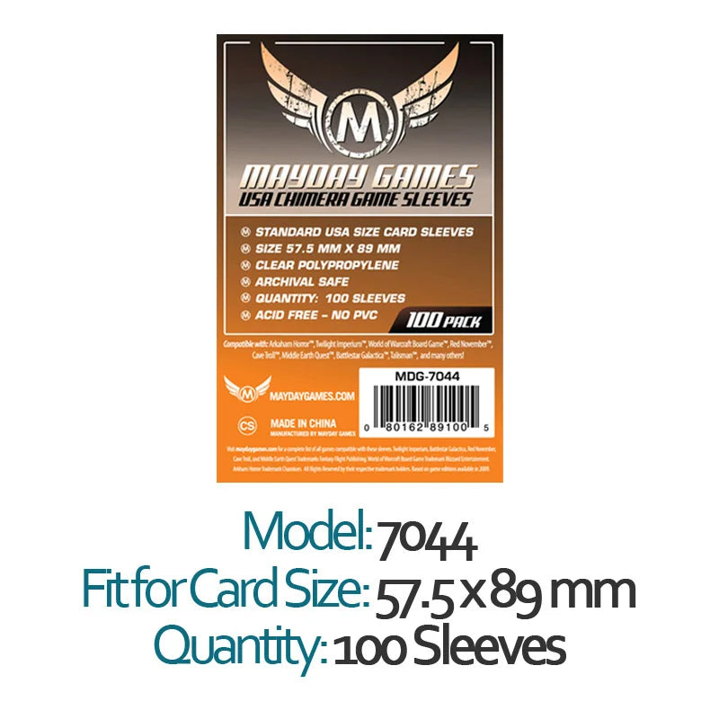 100 Sleeves MAYDAY Card Game Sleeve Protector Board Game Protective Sleeve MUNCHKIN MTG 41 45 56 59 63 68 87 88 92